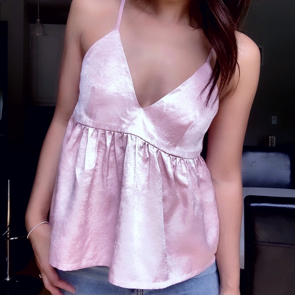 Satin Babydoll Cami Top